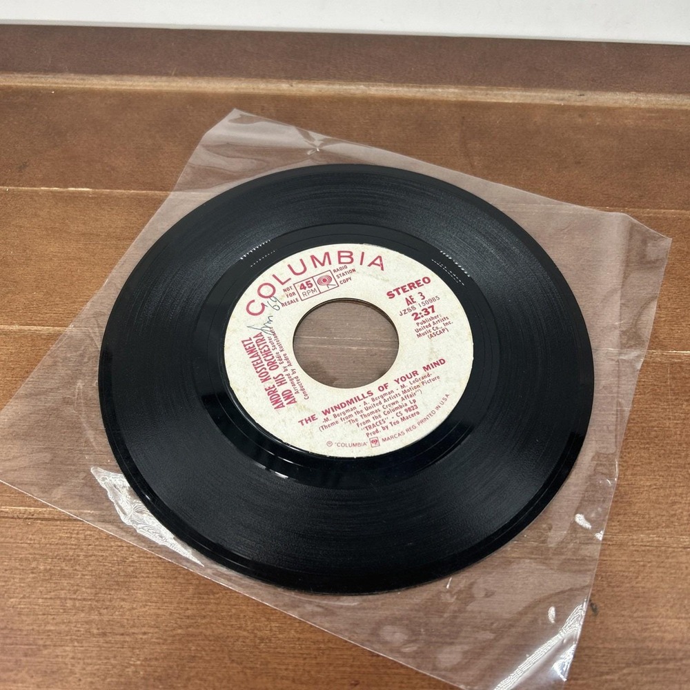 Andre Kostelanetz, The Windmills of Your Mind / Chitty Chitty Bang Bang 7" Vinyl